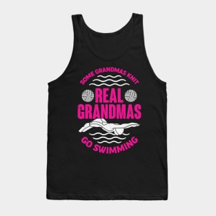 Funny Swimming Grandma Grandmother Gift Tank Top